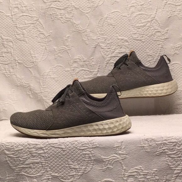New Balance Fresh Foam Cruz v1 Team Gray Sea Salt Gum Sole Mens 11.5 Run Casual - Picture 3 of 7